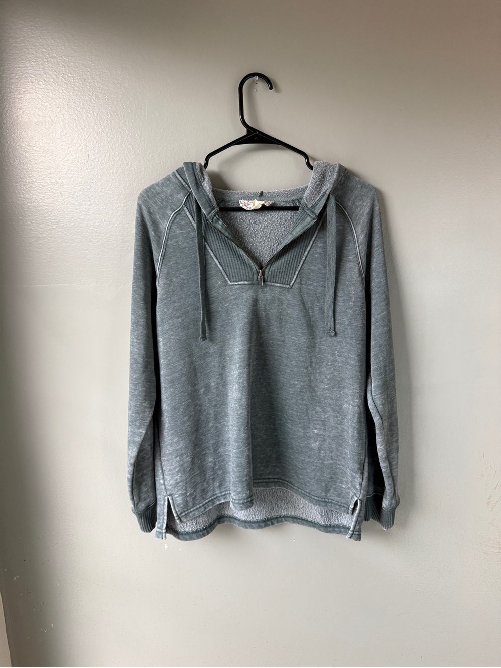 Pink Republic Gray Quarter Zip Hooded Sweatshirt